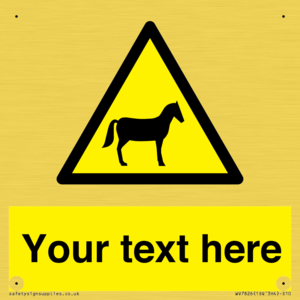 Custom warning horses